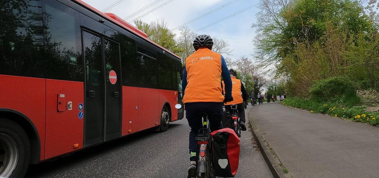 Mehr Platz für's Rad - Abstand halten